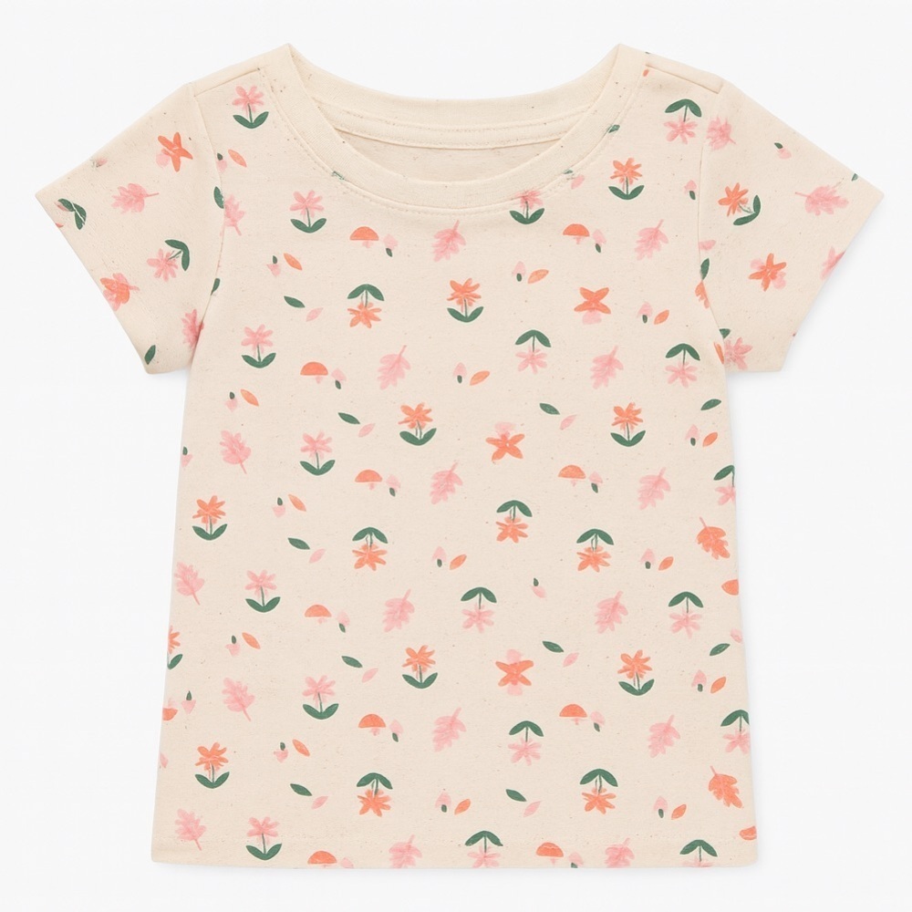 Old Navy Short Sleeve Flower Print T-Shirt